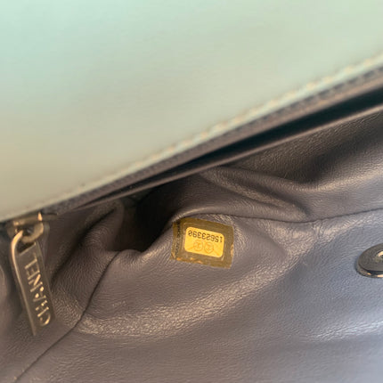 Sold Chanel Classic Flap Rectangular Mini Misty Blue Lambskin, 2011-2012