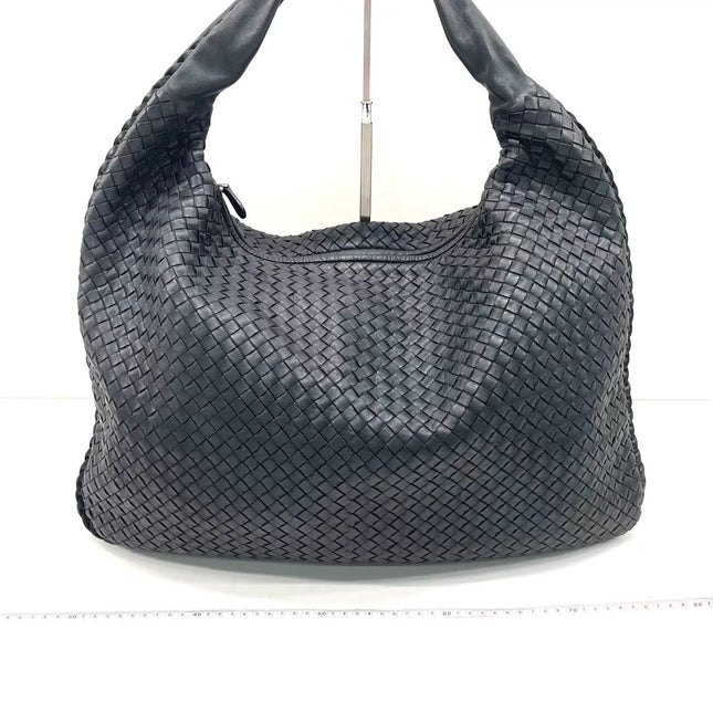 Bottega Veneta Veneta Sac Hobo Maxi en Cuir Noir 52-54cm