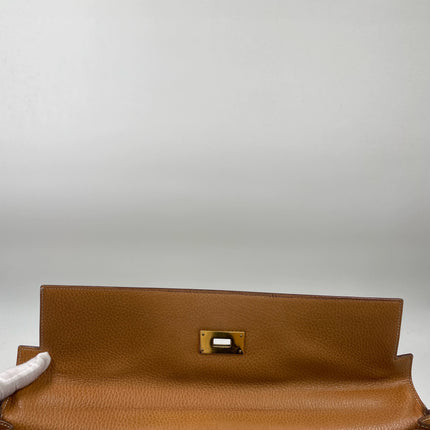 Hermes Kelly 40 Retourne Gold Togo Leather Gold Hardware 1993