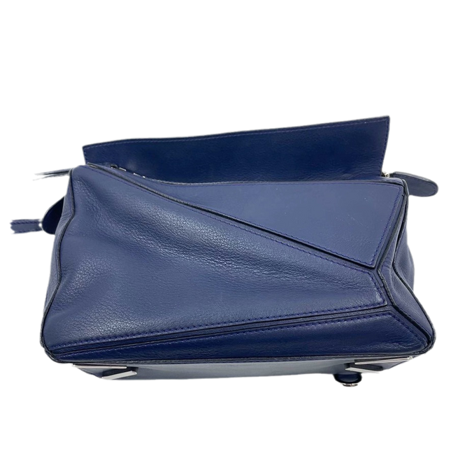 Sold Loewe Puzzle Crossbody Bag Small Navy Leather