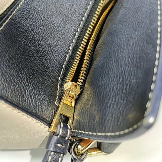 Loewe Puzzle Medium Tricolor Black Yellow Calfskin leather bag