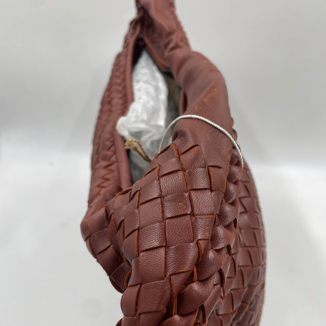 Bottega Veneta Veneta Hobo Maxi Brick Red Intrecciato Leather Bag 50cm