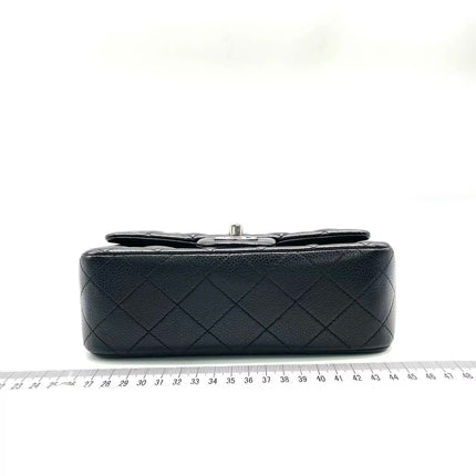 Chanel Classic Flap Mini Black Caviar Silver Hardware 2015-2016