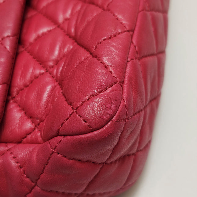 Chanel Seasonal Flap Medium Pink Lambskin Leather Valentine's Heart Charms