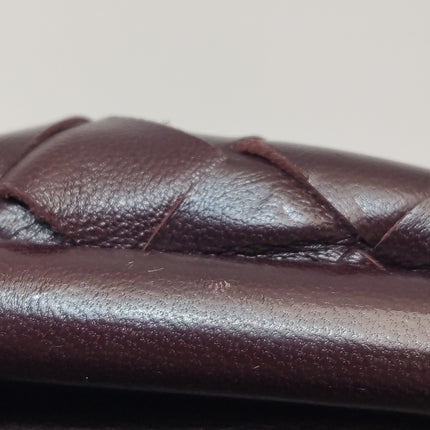 Bottega Veneta Pouch Large Intrecciato Dark Chocolate Brown Calfskin Leather