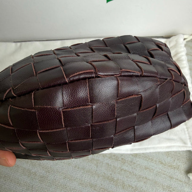 Bottega Veneta Jodie Mini Dark Burgundy Wine Leather