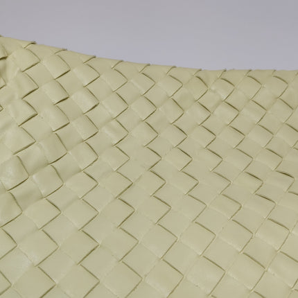 Bottega Veneta Hop Large Leather Pale Cream Yellow Hobo Bag