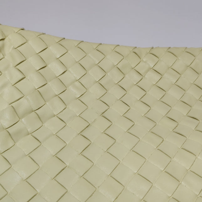 Bottega Veneta Hop Large Leather Pale Cream Yellow Hobo Bag