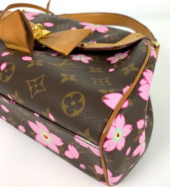 Louis Vuitton x Takashi Murakami Cherry Blossom Sack Reto PM Monogram Handbag