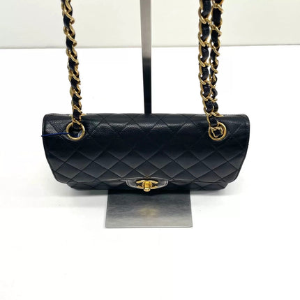 Chanel Classic Flap Small Black Caviar Leather Gold Hardware, 2009-10