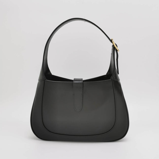 Sold Gucci Jackie 1961 Black Leather Bag Small with Adjustable Strap