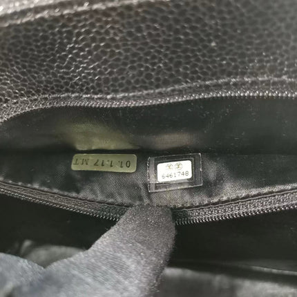 Chanel Kelly Top Handle Bag Black Caviar Leather, 2000-2002