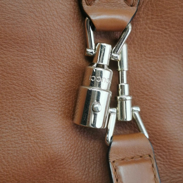 Sold Gucci Jackie 1961 Soft Tan Brown Leather Bag Medium