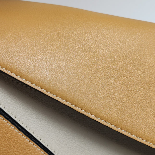 Loewe Puzzle Medium Tricolor Black Yellow Calfskin leather bag