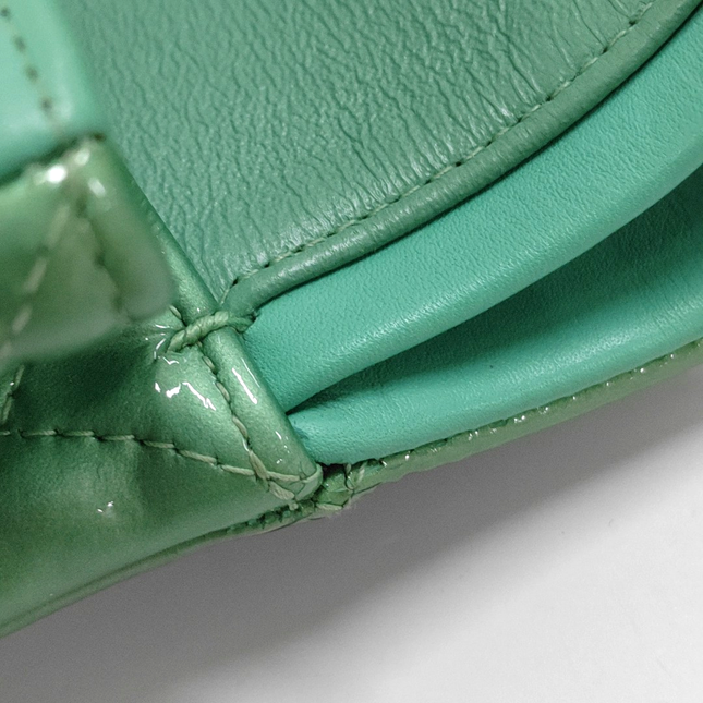 Sold Chanel Classic Flap Medium Mint Green Patent Leather 2012-2013