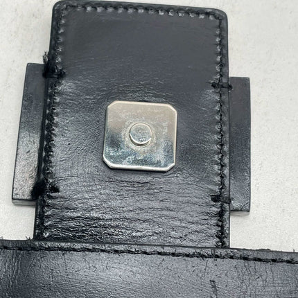 Fendi Baguette Vintage Black Glitter Beads Shoulder Bag