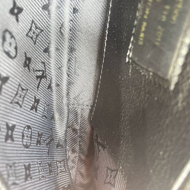 Louis Vuitton Avant-Garde Pochette Clutch Suede Leather Crystal Logo, 2011