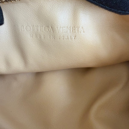 Bottega Veneta Jodie Mini Almond Beige Lambskin Leather Clutch Bag