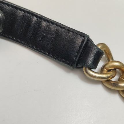 Chanel Le Boy Bag Small Camellia Black Lambskin Leather Gold Hardware