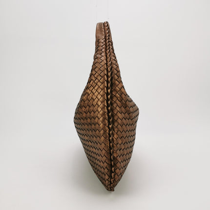 Bottega Veneta Veneta Hobo Metallic Copper Leather Large 47cm