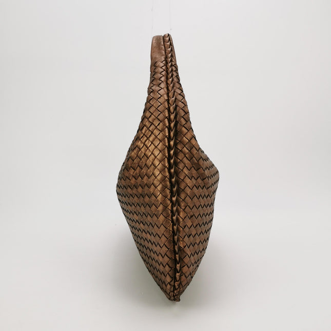 Bottega Veneta Veneta Hobo Metallic Copper Leather Large 47cm