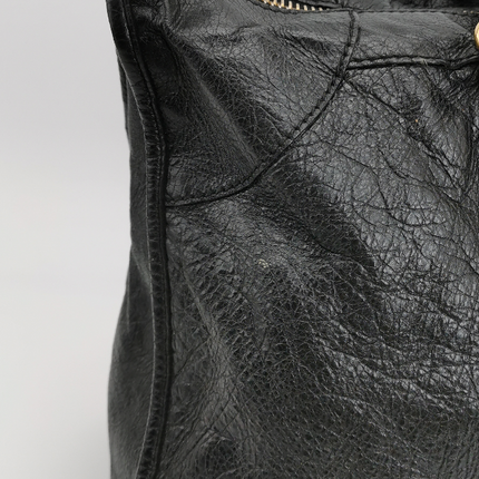 Sold Balenciaga City Bag Black with Gold-tone hardware Large Handbag