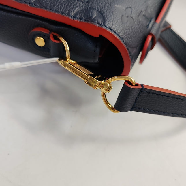 Louis Vuitton Pochette Métis Monogram Empreinte Leather Navy