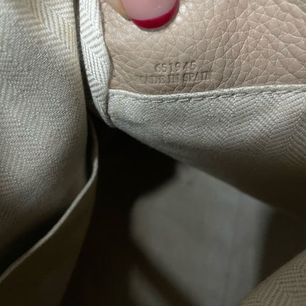 Sac bandoulière Loewe Puzzle Small sable beige et anse marron