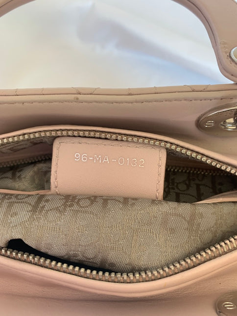 Sold Lady Dior Pink Cannage Leather Medium 96-MA-0132
