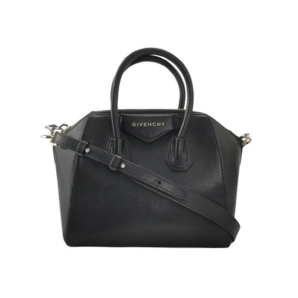 Givenchy Antigona Mini Black Calf Leather Top Handle bag with Strap-Luxbags