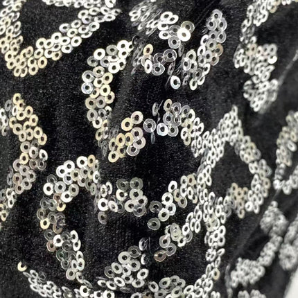 FENDI Mini Bucket White Heart Shaped Sequin Black Bag