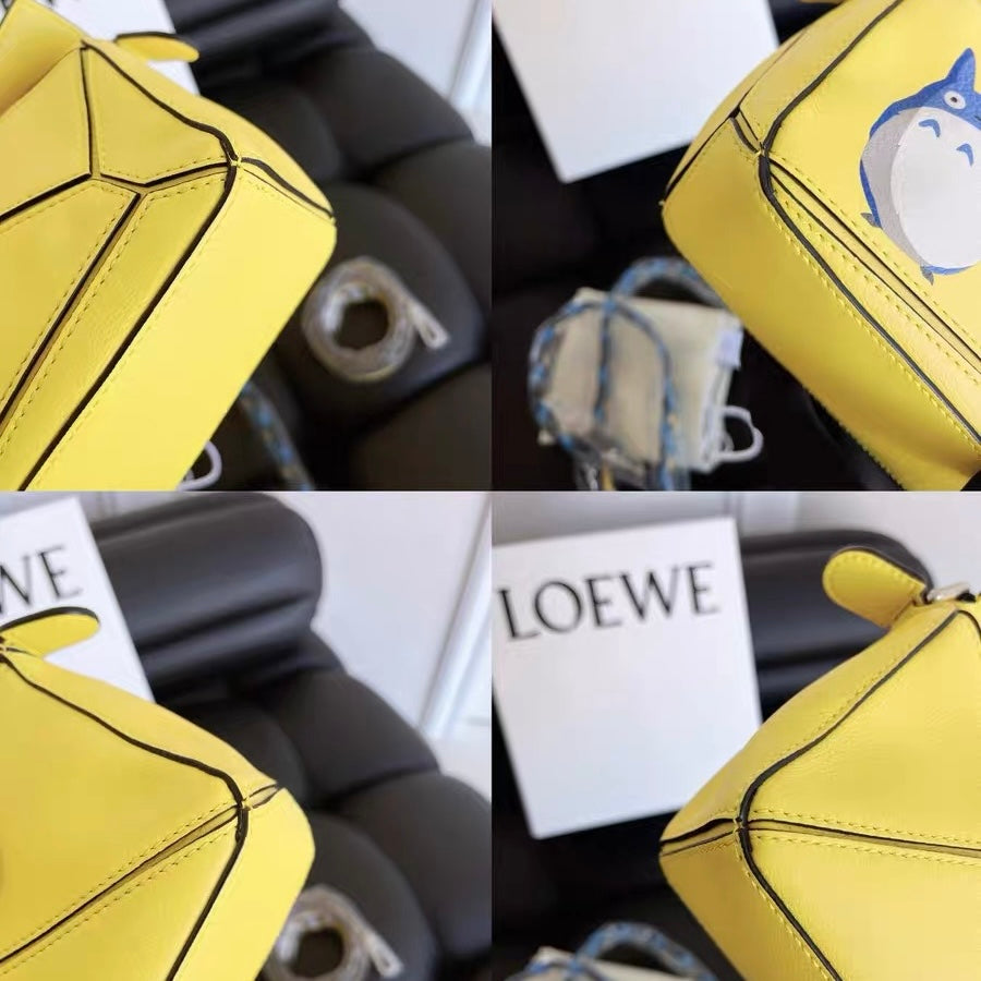 Loewe x Totoro Studio Ghibli Collection Puzzle Mini Yellow – Luxbags