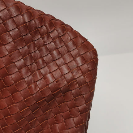 Bottega Veneta Hobo Bag Lambskin leather Brick Red 47cm