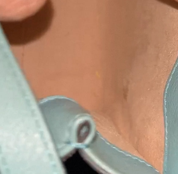 Gucci Diana Mini Blue Leather Bag Bamboo Handle with Strap