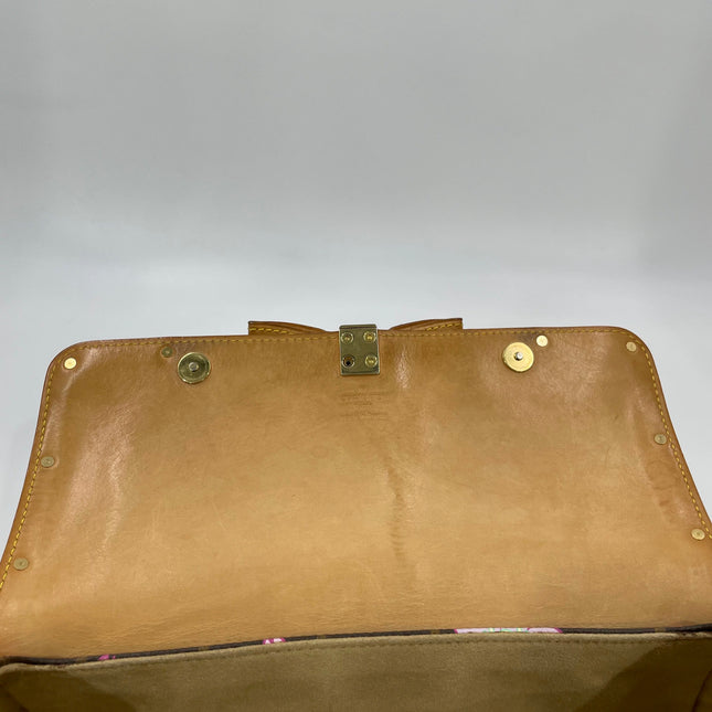 Louis Vuitton x Takashi Murakami Papillon 28 Cherry Blossom Monogram Handbag