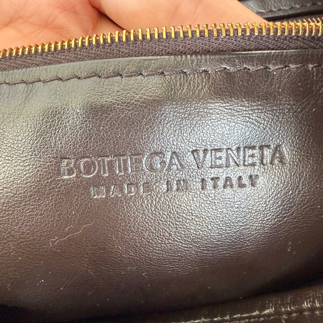 Bottega Veneta Hop Large Leather Fondant Chocolate Brown Hobo Bag