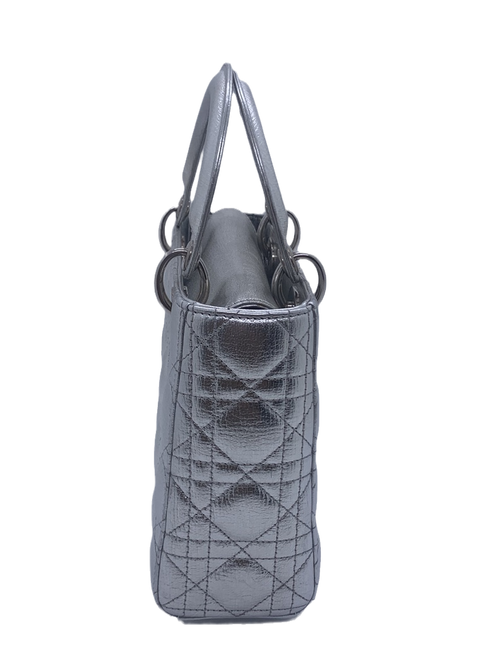 Sold Lady Dior ABCdior Small Silver Cannage Lambskin Handbag 29-MA-0157