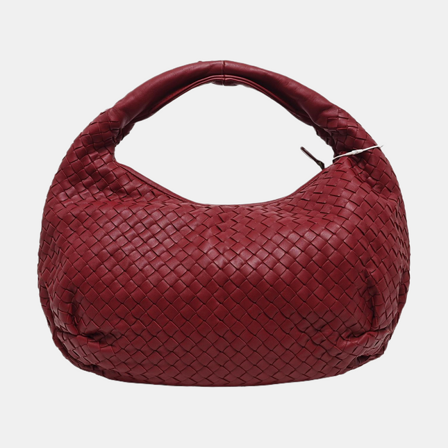 Bottega Veneta Belly Hobo Intrecciato Red Burgundy Medium 40cm