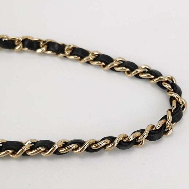 Sold Chanel East West Chocolate Bar Black Leather