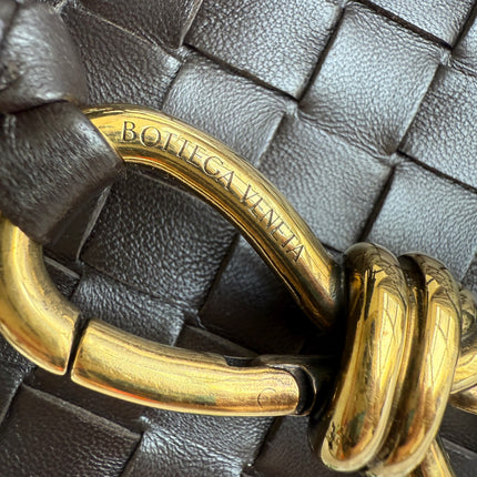 Bottega Veneta Andiamo Medium Fondant Dark Chocolate Brown Handbag