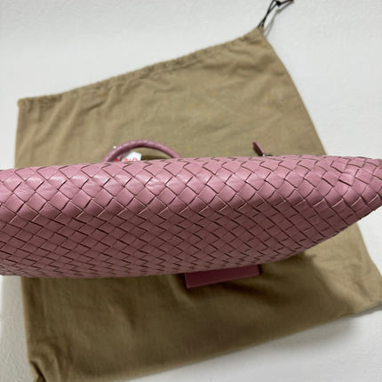 Sold Bottega Veneta Medium Convertible Tote Bag Hobo Cherry Pink Leather Two-way Carry 40cm