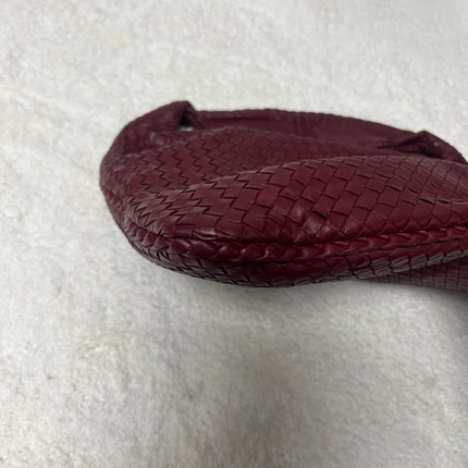 Bottega Veneta Veneta Hobo Burgundy Leather Bag Maxi 50cm