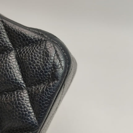 Chanel Classic Flap Medium Black Caviar Leather Gold Hardware, 2014