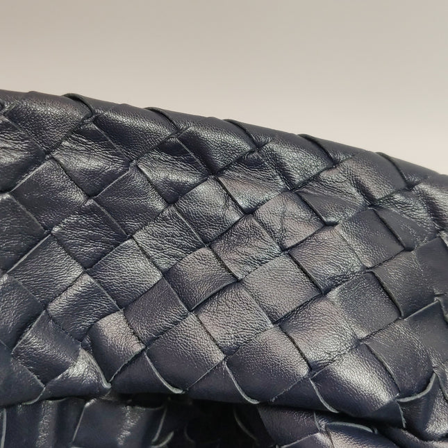 Bottega Veneta Hop Large Leather Navy Hobo Bag 55cm