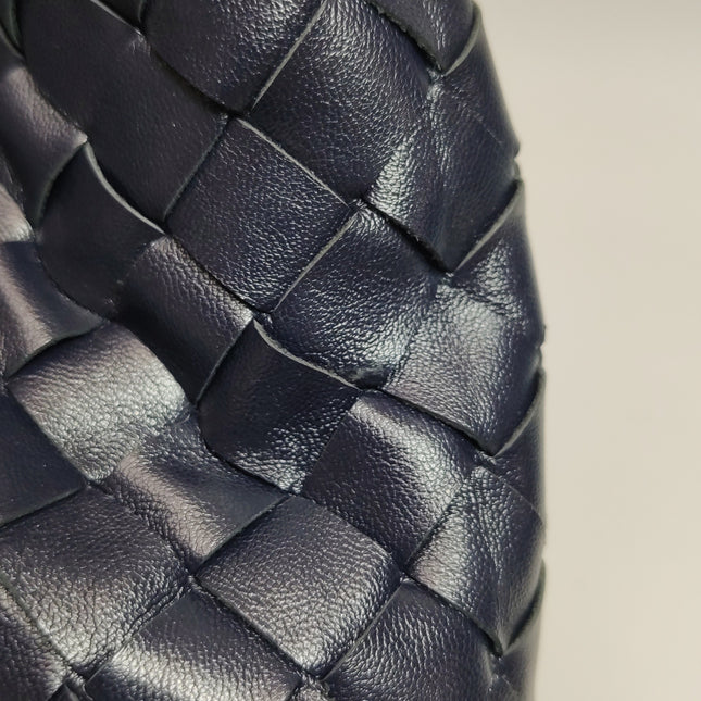 Bottega Veneta Hop Large Leather Navy Hobo Bag 55cm