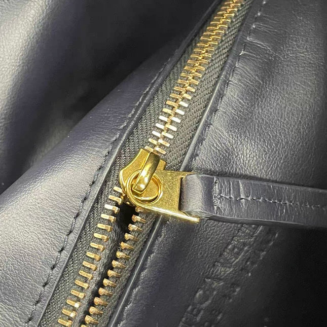 Bottega Veneta Hop Large Leather Navy Hobo Bag 55cm