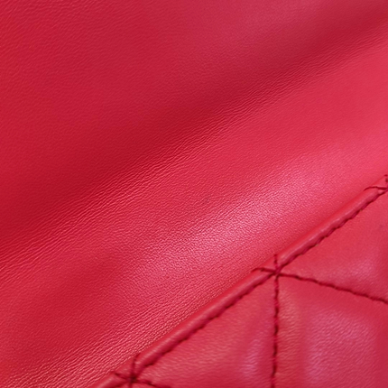 Chanel East West Single Flap Bag Pearl Chain Clutch Pink Lambskin