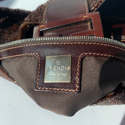 Sold FENDI Baguette chocolate brown beads excellent condition