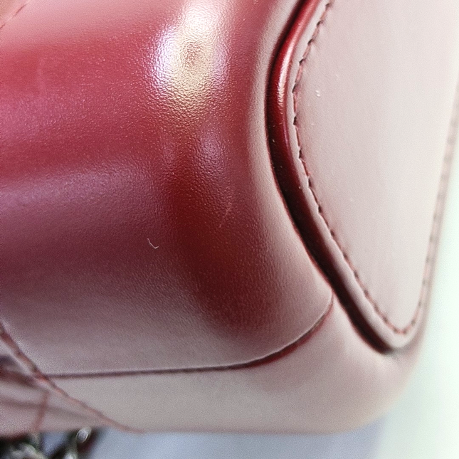 Chanel Gabrielle Hobo Burgundy Leather Small Crossbody Bag