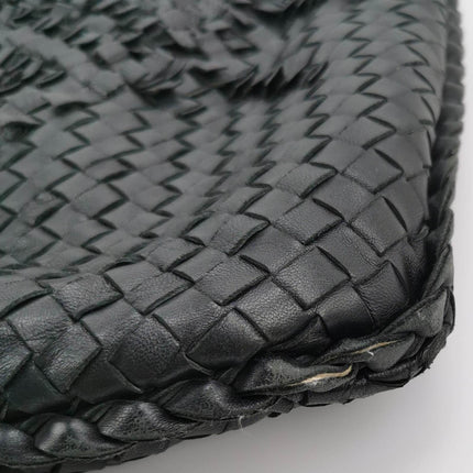Sold Bottega Veneta Intrecciato Hobo Bag Medium Black Lambskin leather 45cm